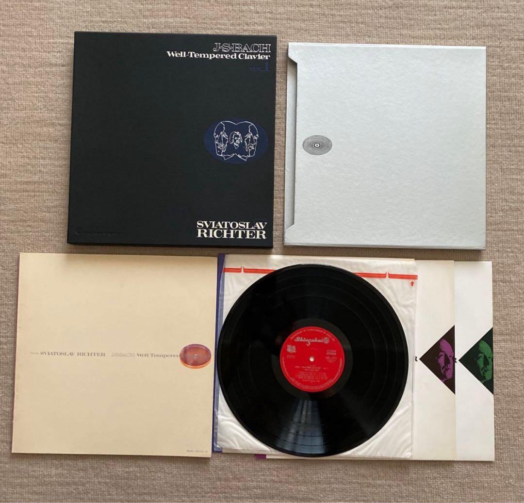 バッハ平均律クラヴィーア曲集第1巻(3LP)・2巻(3LP)　ピアノ:リヒテル