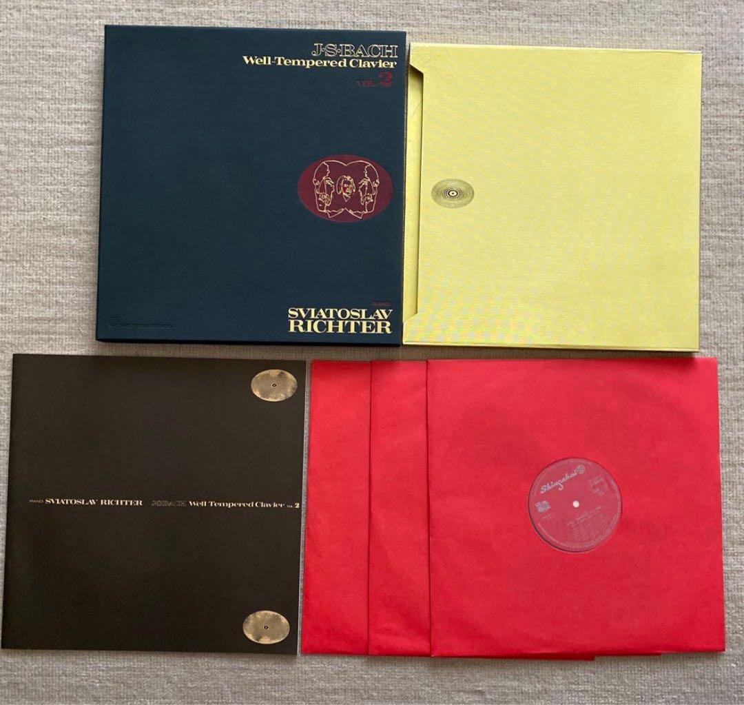 バッハ平均律クラヴィーア曲集第1巻(3LP)・2巻(3LP)　ピアノ:リヒテル