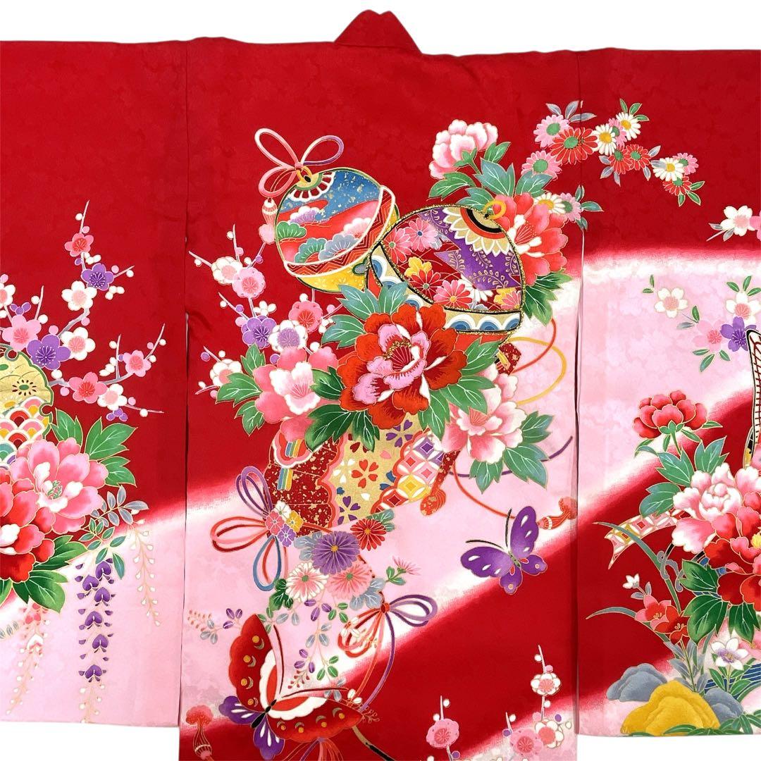 ◎mk-0387　女児　御祝着・襦袢 セット　刺繍　お宮参り　　10-2