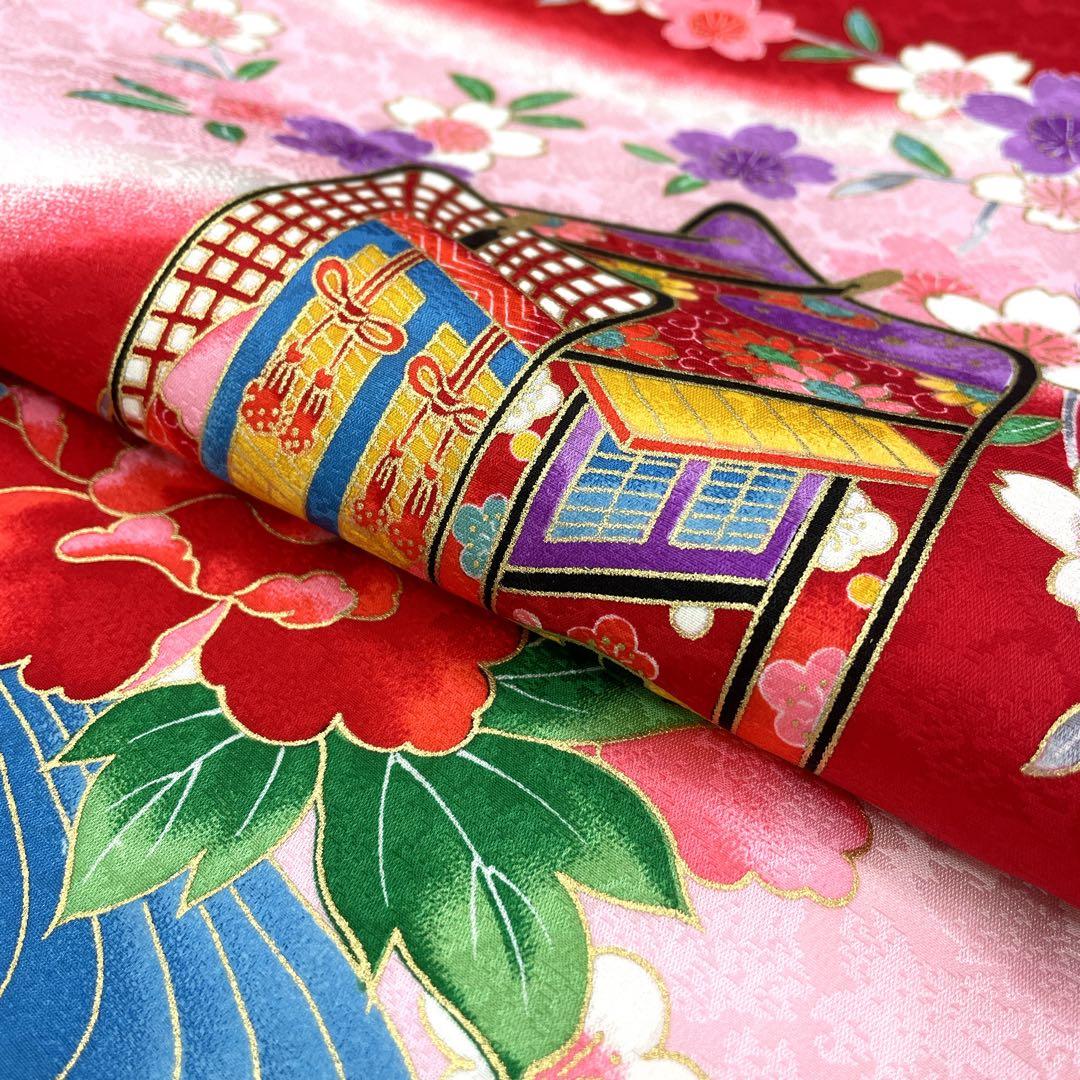 ◎mk-0387　女児　御祝着・襦袢 セット　刺繍　お宮参り　　10-2