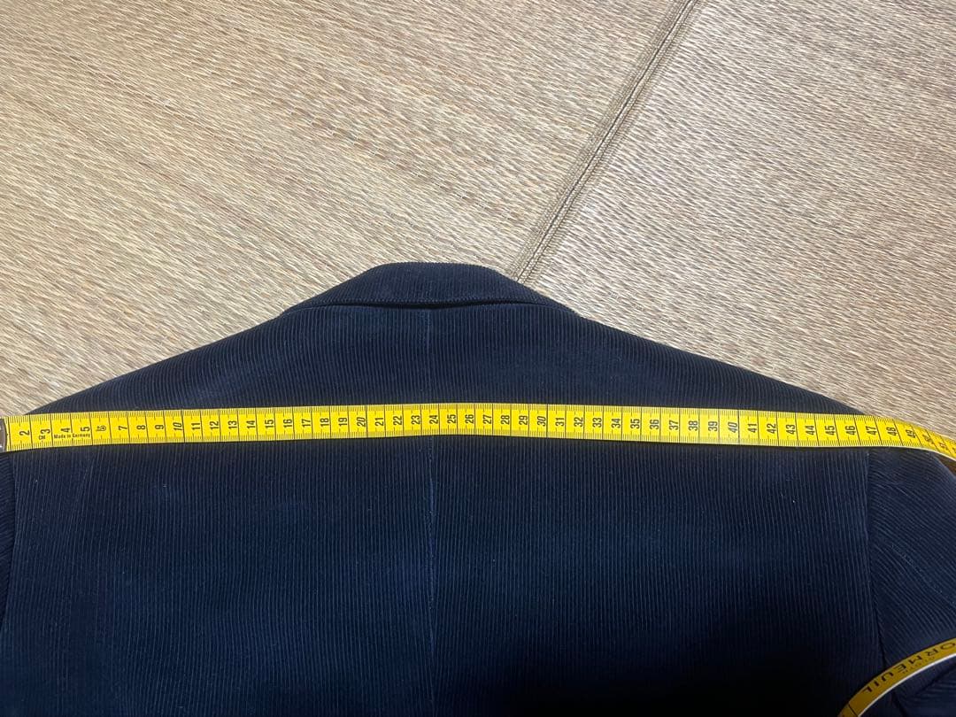 【国内ビスポーク品】Caccioppoli生地　ネイビーコーデュロイジャケット