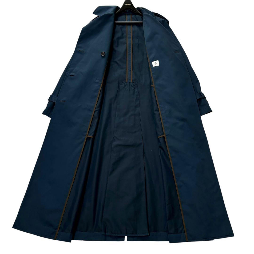 【美品】6 BIG TRENCH COAT シルク混 ビックシルエット