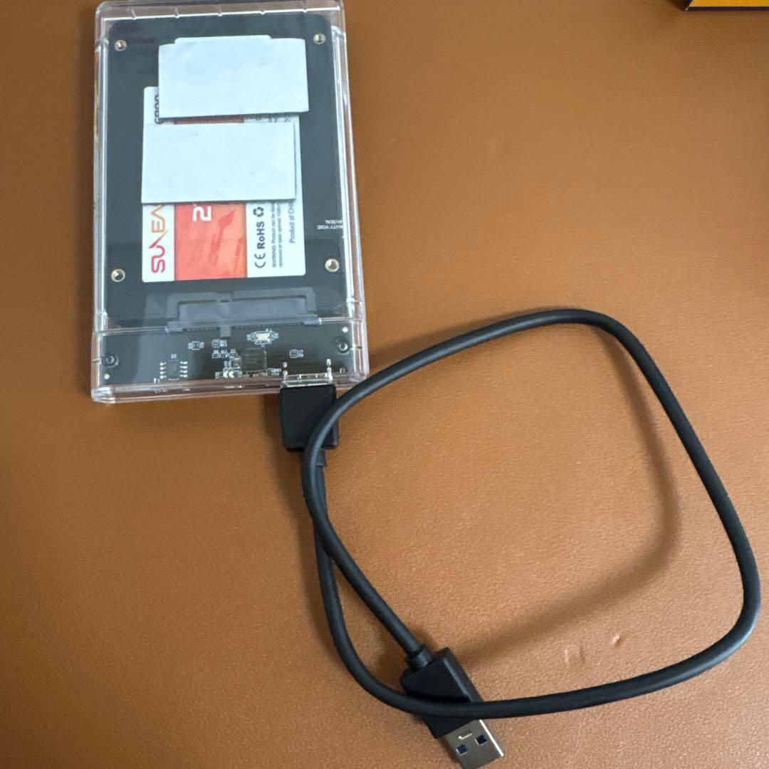 「SSD 2TB 2.5インチ SATA外付けケース付き