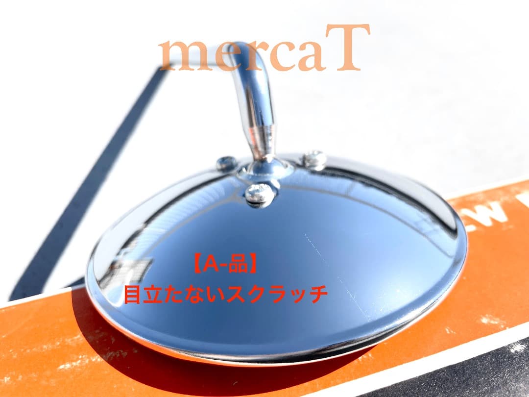 oto【A-品-スクラッチ】NOSラウンドミラークランプ付属2本セット