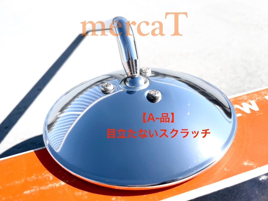 oto【A-品-スクラッチ】NOSラウンドミラークランプ付属2本セット