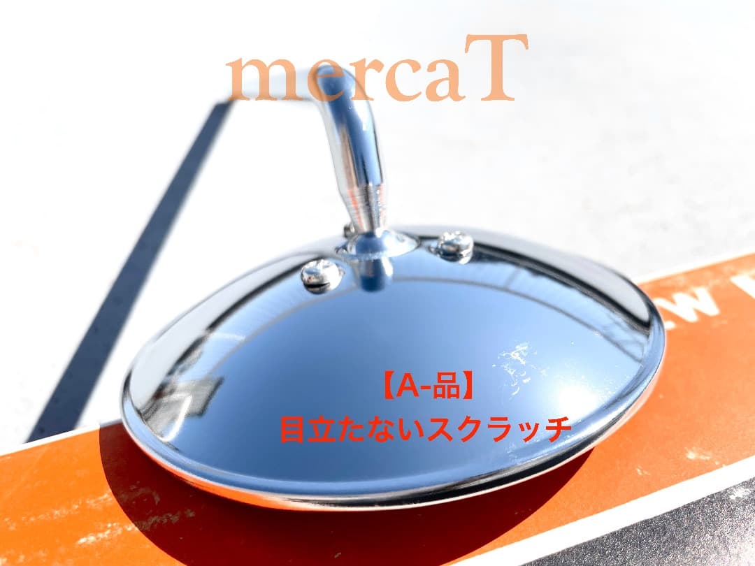 oto【A-品-スクラッチ】NOSラウンドミラークランプ付属2本セット