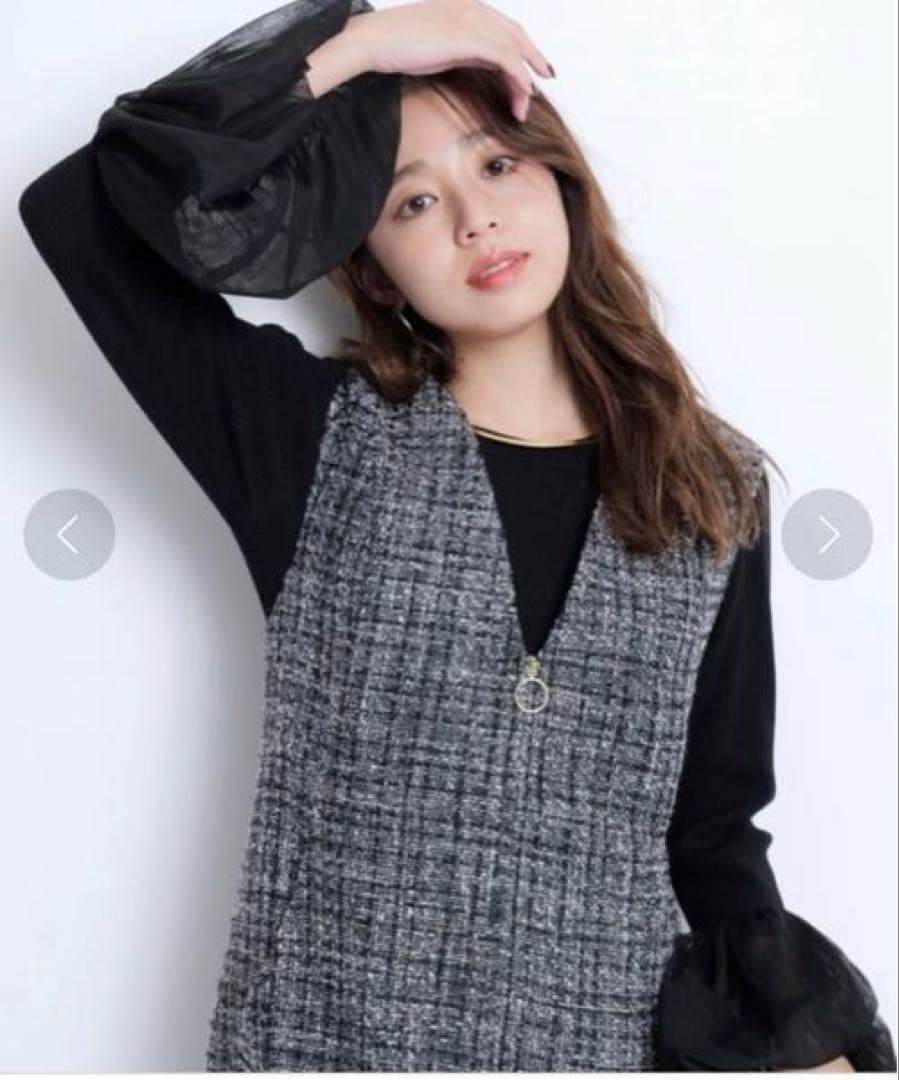 【新品未使用品】JUSGLITTYリングファスナージャンスカ