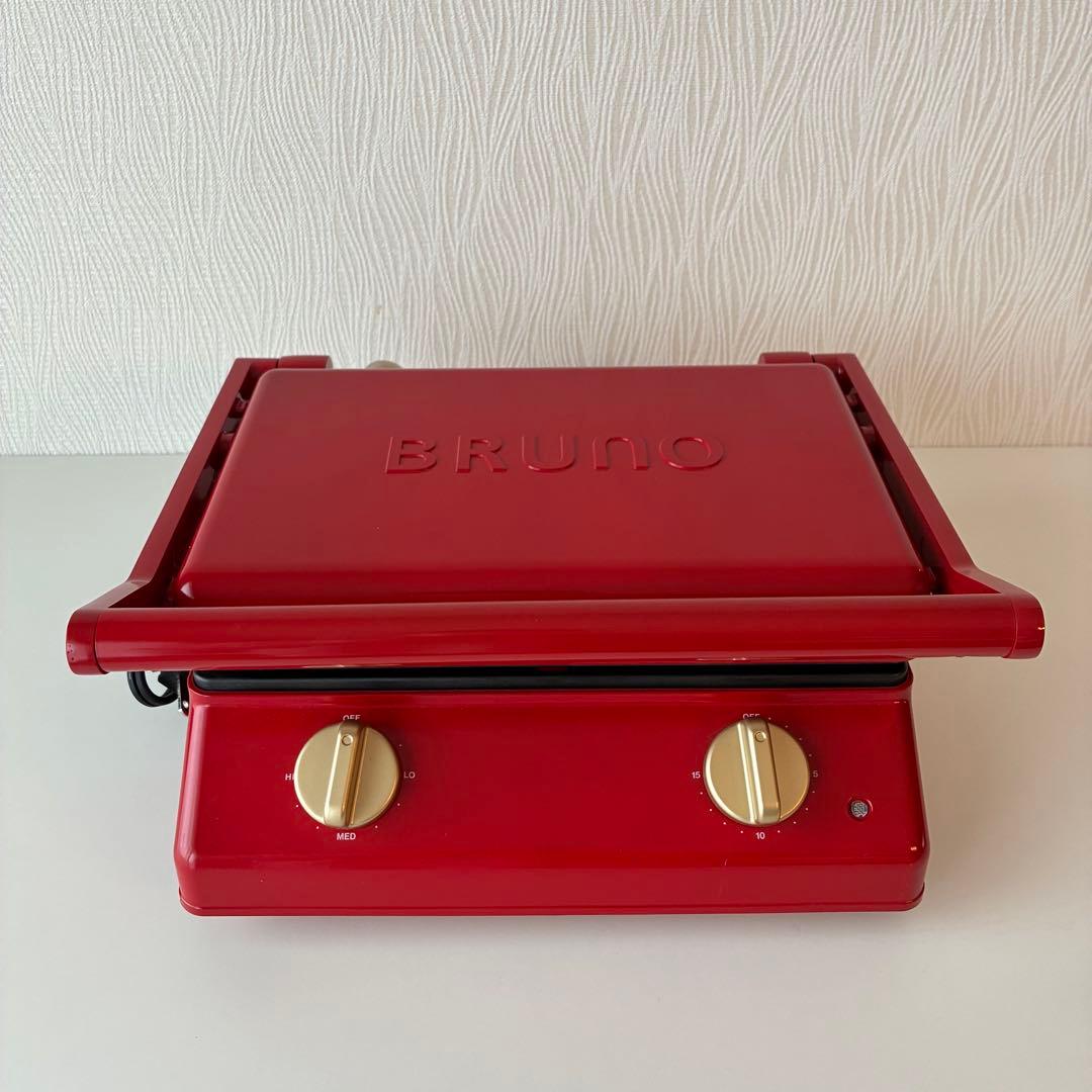 本日限定価格‼️BRUNO グリルサンドメーカー ダブル レッド 箱なし