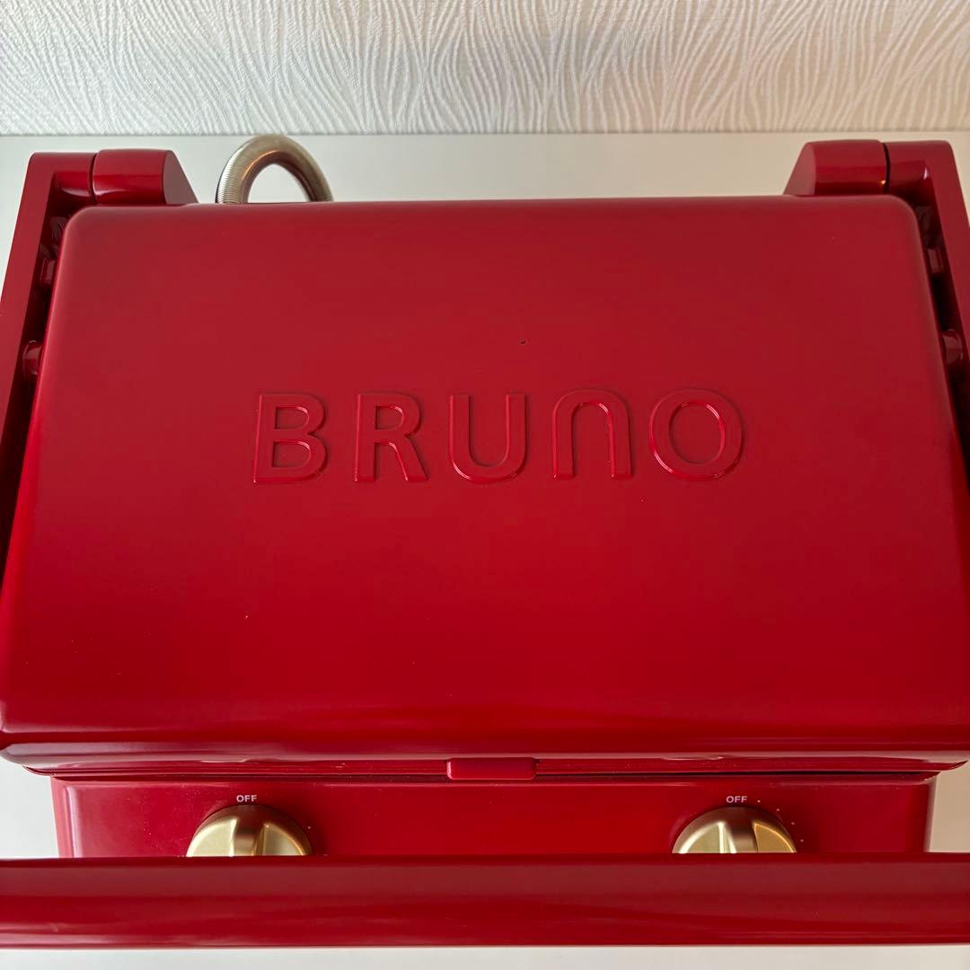 本日限定価格‼️BRUNO グリルサンドメーカー ダブル レッド 箱なし