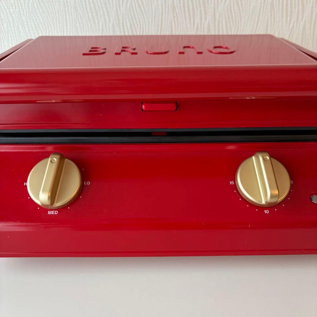 本日限定価格‼️BRUNO グリルサンドメーカー ダブル レッド 箱なし