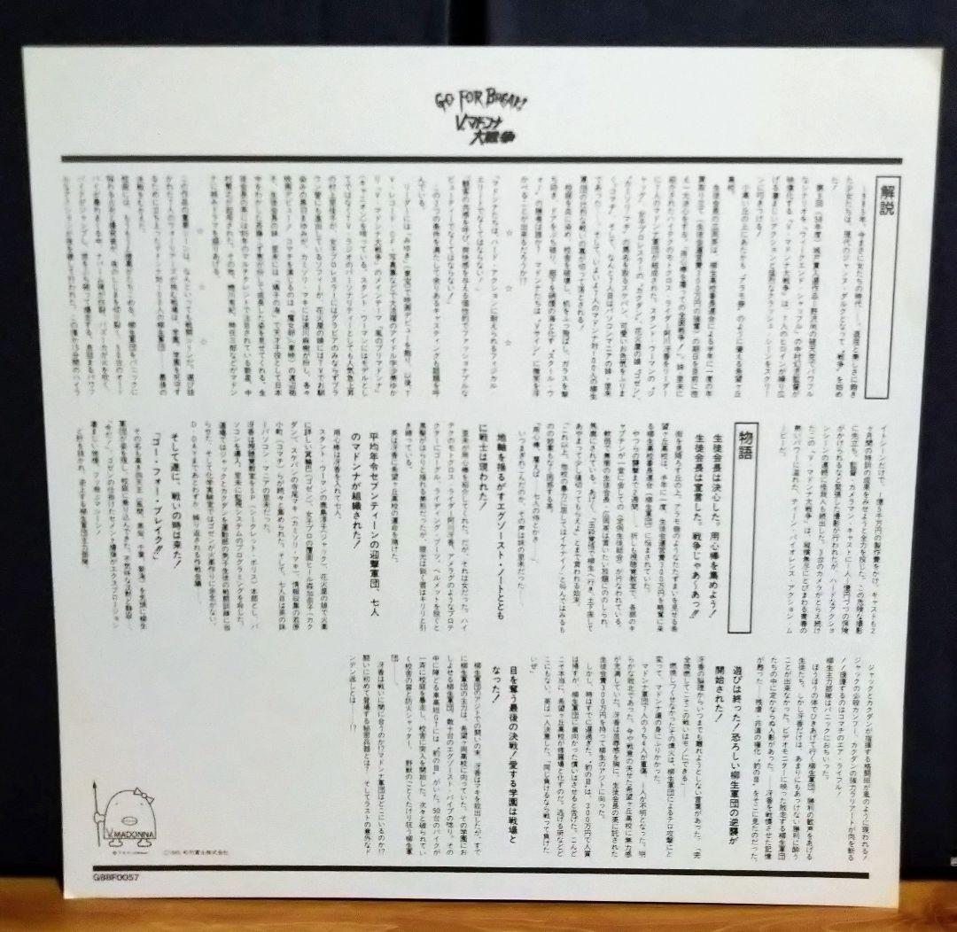 レア【V.マドンナ大戦争】レーザーディスク 宇沙美ゆかり LD