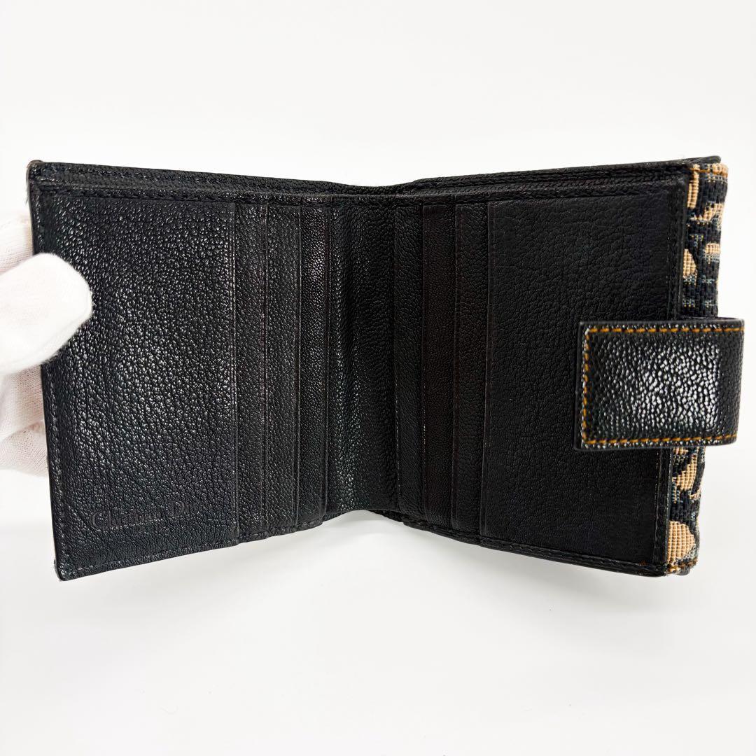 ♡美品♡ クリスチャンディオール 財布 トロッター サドル 二つ折り