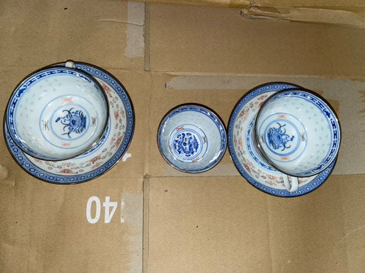 玩玉　中国　カップ　ソーサー　湯呑み　茶器　景徳鎮