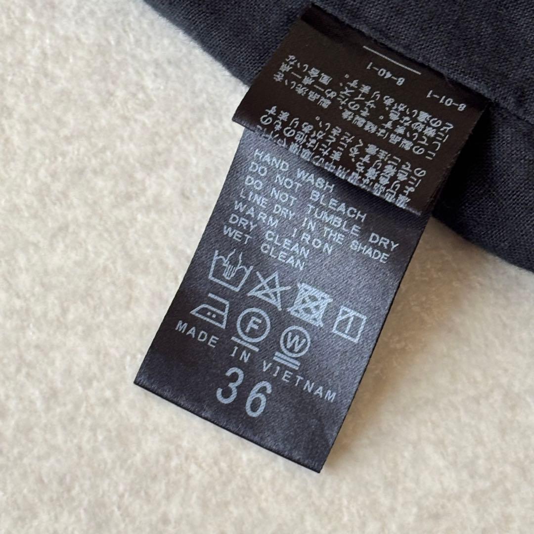 【美品】plage 22SS リネン100％　スリットリネンロングスカート　黒