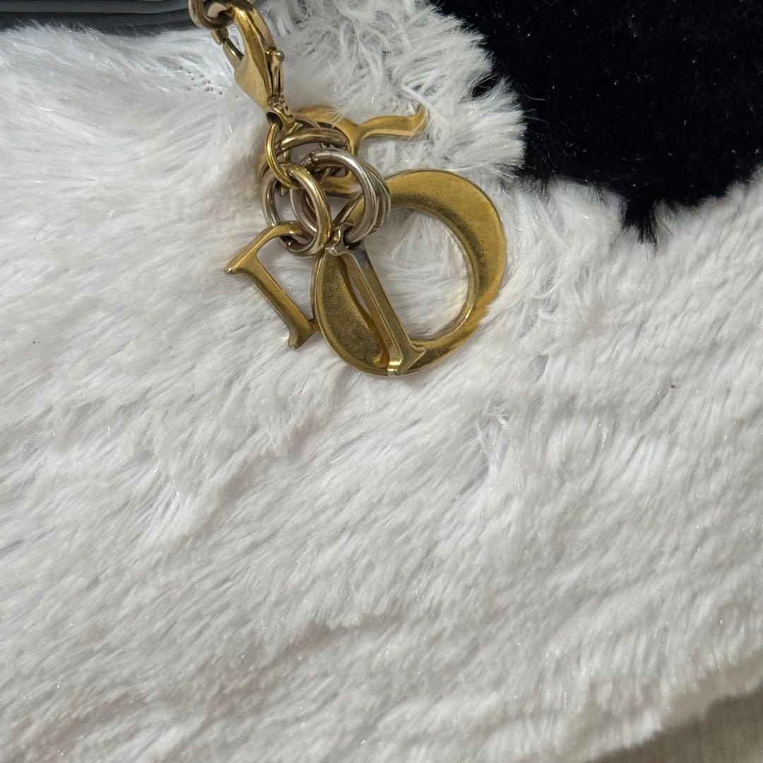 Dior グレー キルティング 三つ折り財布