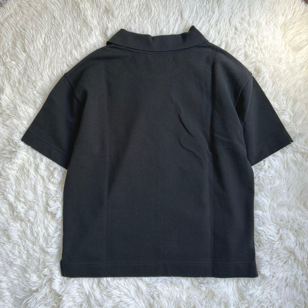 マーガレットハウエル オーガニックコットン ポロシャツ 24ss ブラック II