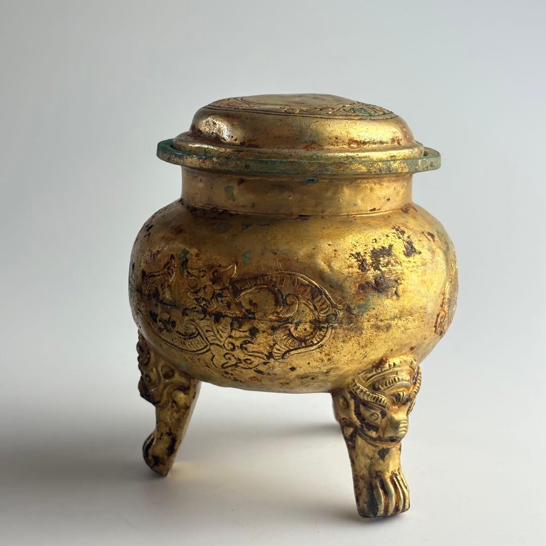 中国　香炉 銅造 銅器