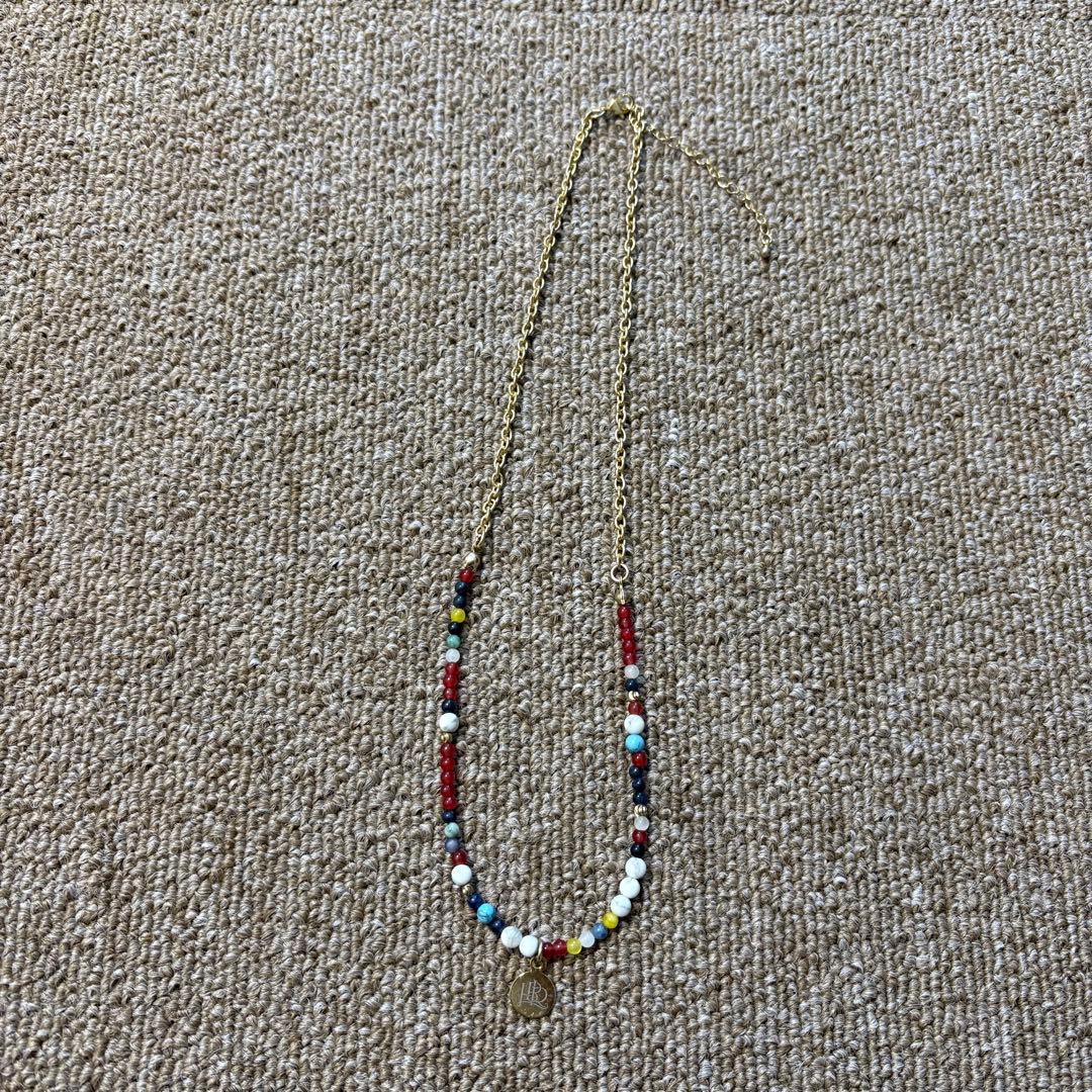 アクセサリー huberstore Natural Stone Beads Neckless