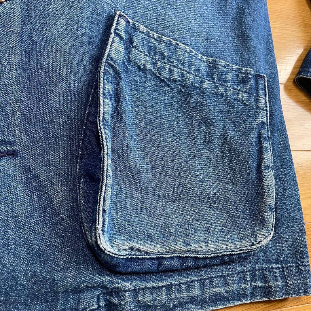 90s LANDS END デニム ハンティングジャケット ビンテージ USA製