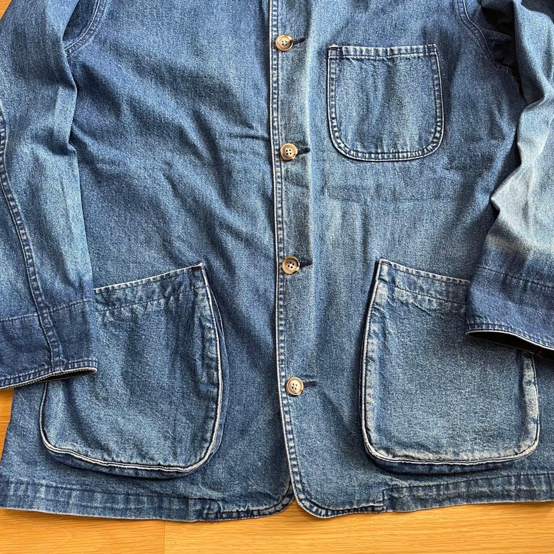 90s LANDS END デニム ハンティングジャケット ビンテージ USA製