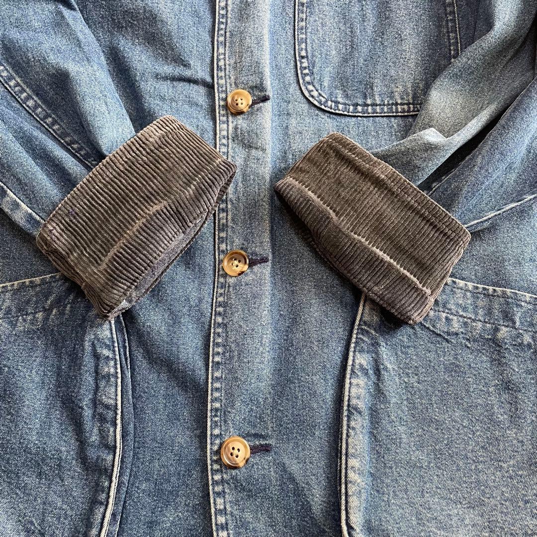 90s LANDS END デニム ハンティングジャケット ビンテージ USA製