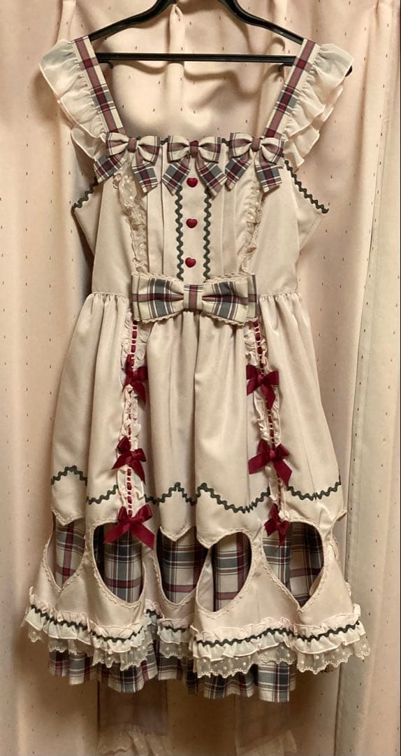 Heartful check jsk♡ピンク　Angelic Pretty