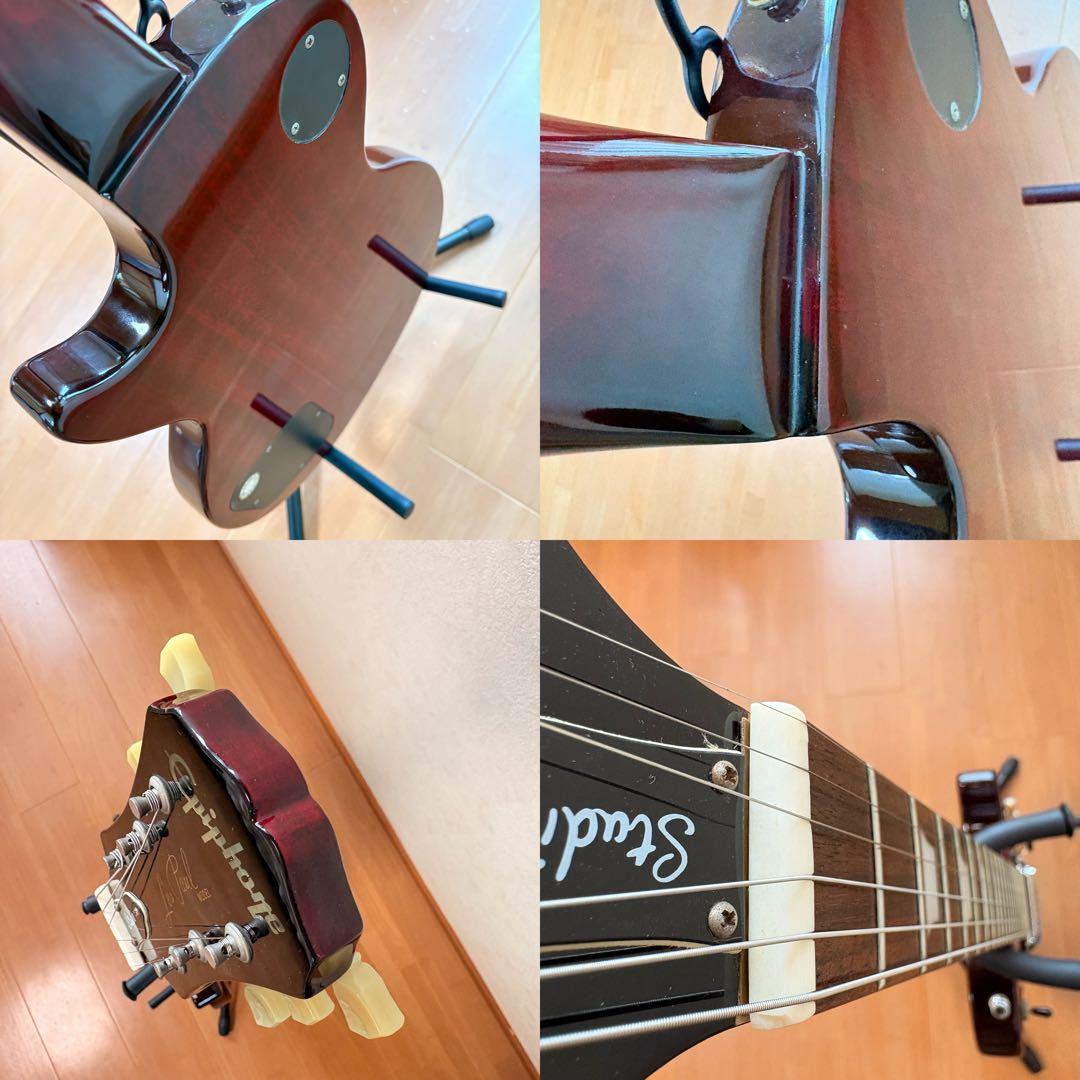 Epiphone レスポール スタジオ 赤　エレキギター