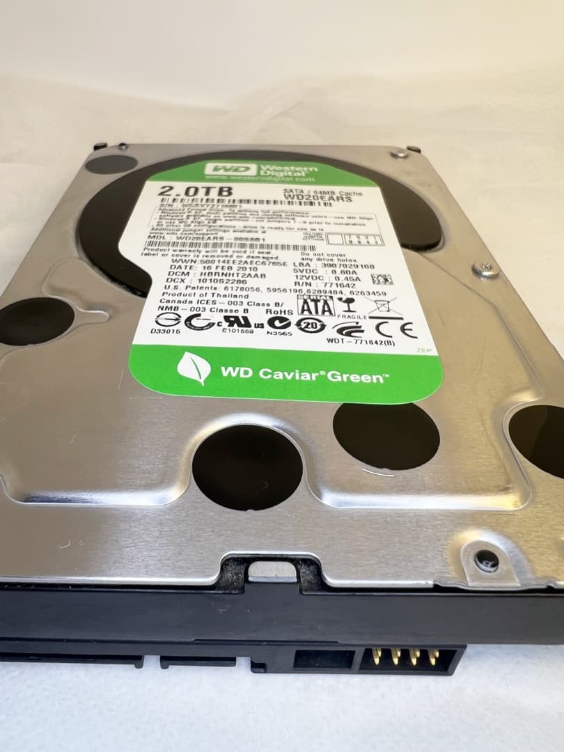 き*ぷ様 WD GREENシリーズ★2TB HDD 2台セットで超お買い得品！