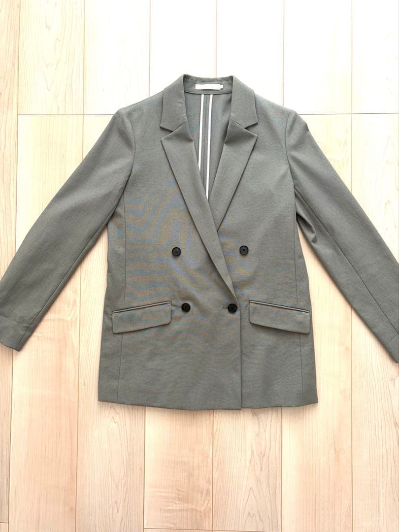 iCB【撥水・洗える】 LooseWeave ダブルブレストジャケット
