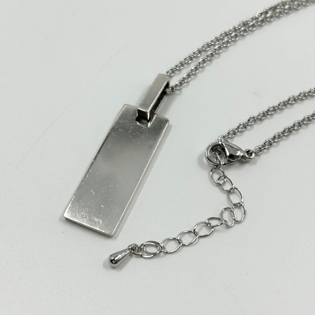 美品✨　グッチ　ネックレス　スクエア Gモチーフ シルバー 925 ロゴ刻印