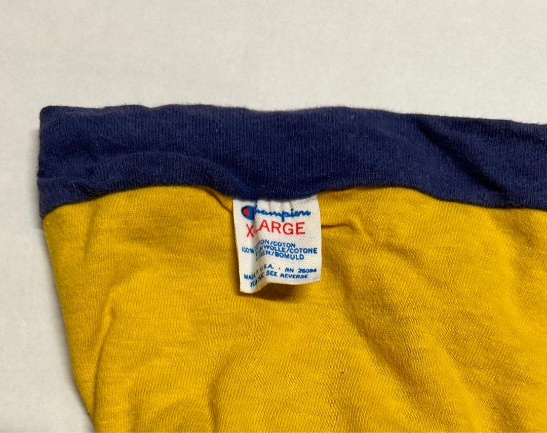 Vintage 80s Champion UCLA カレッジTシャツ XL 青黄