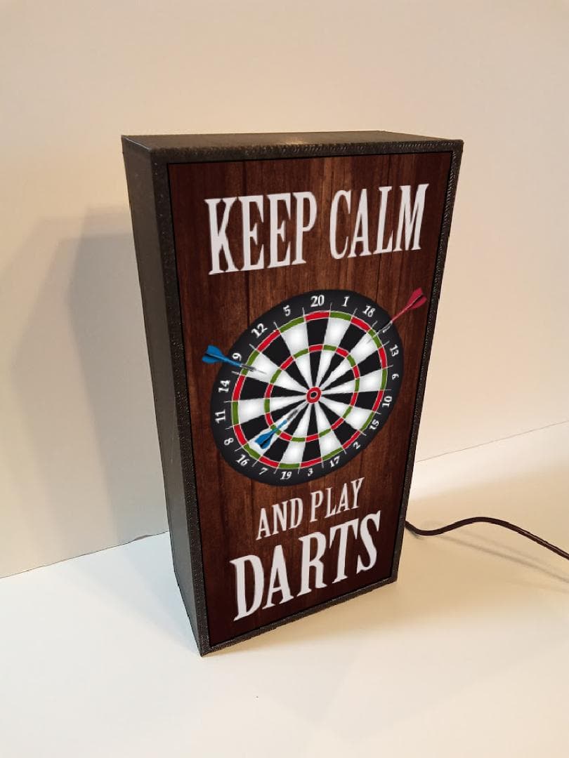 ダーツ ゲーム 競技 大会 カフェ バー パブ 看板 置物 雑貨 ライトBOX