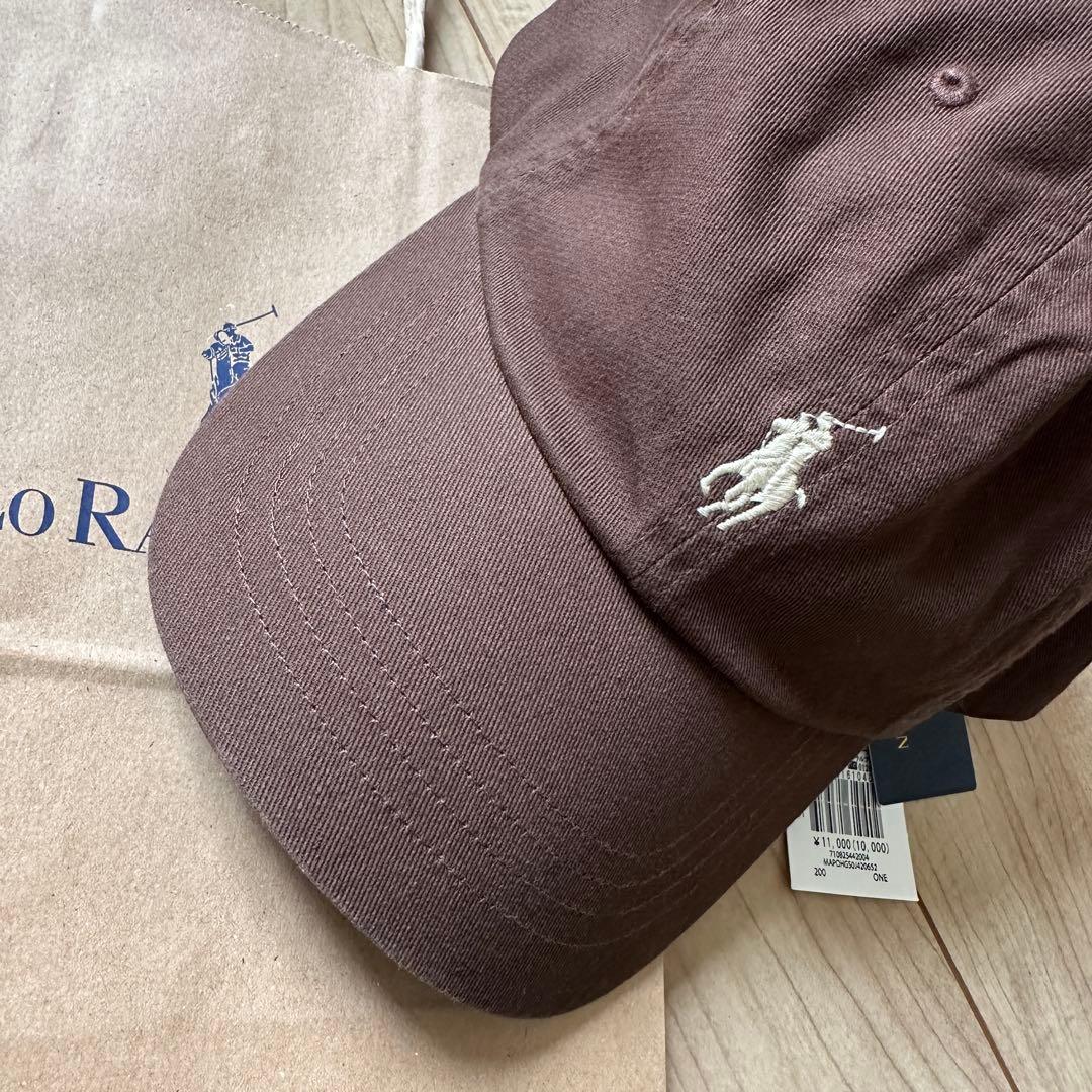 POLO RALPH LAUREN ポロ ラルフローレン ブラウンキャップ　レア