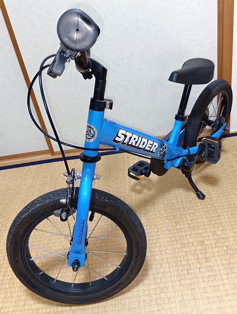 STRIDER 14x ストライダー ブルー スタンド・ペダル付き 中古品