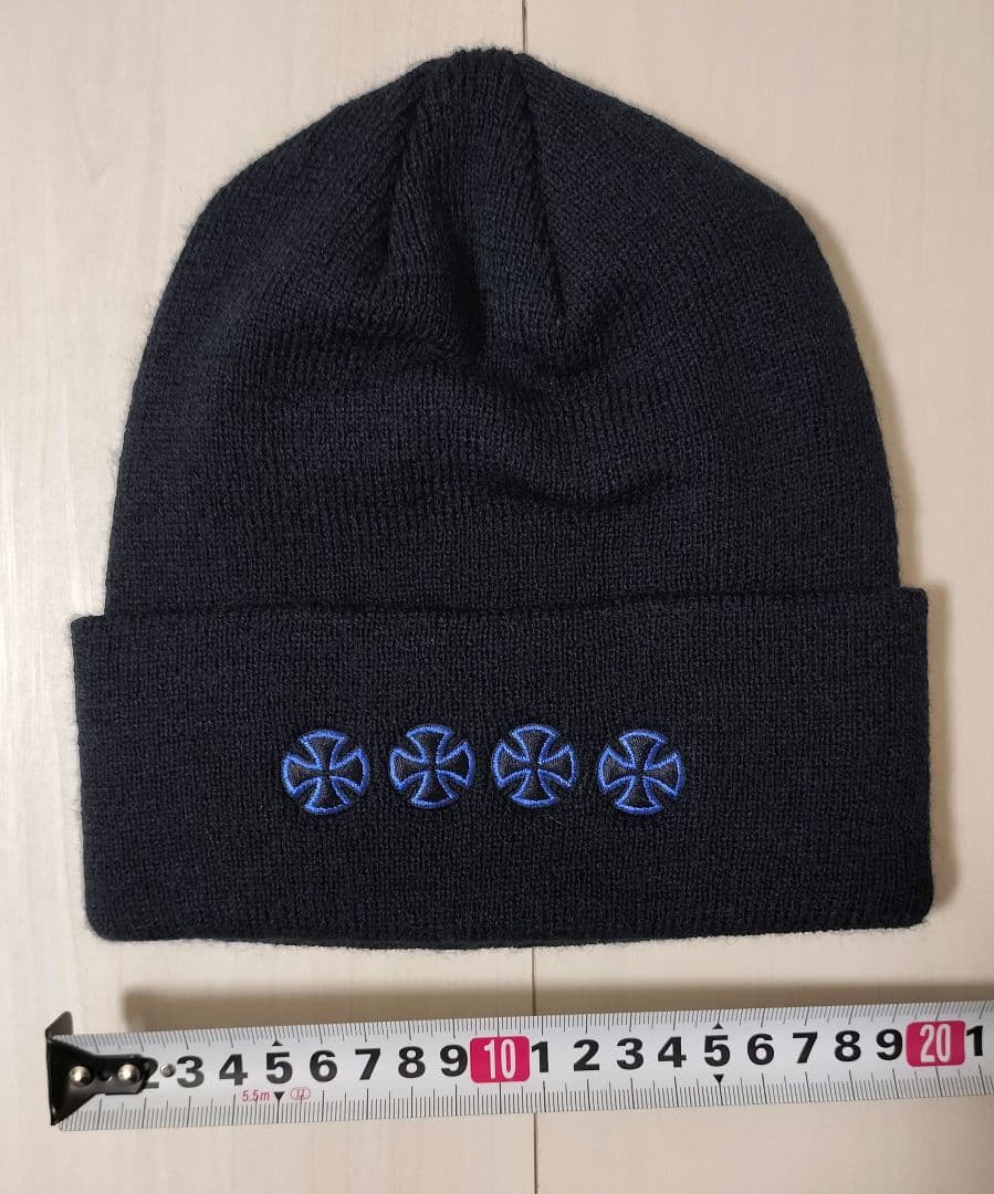 インディペンデント independent クロス キャップ ネイビー ニット帽