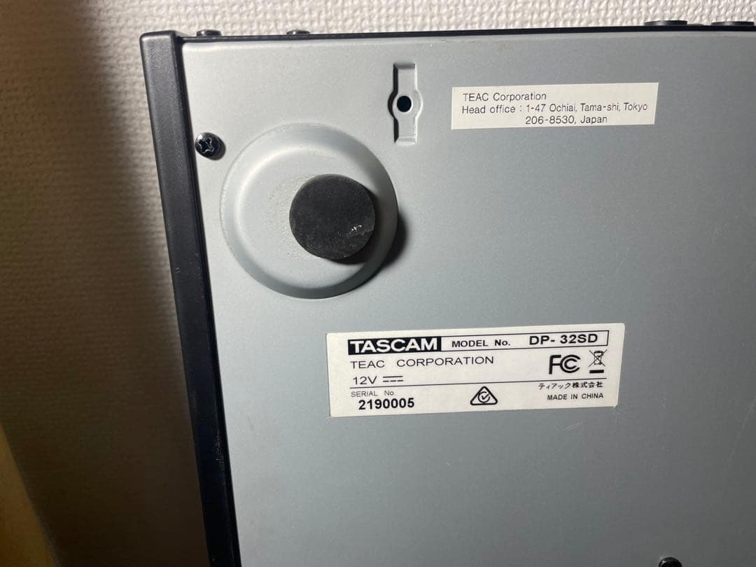 美品 TASCAM DP-32SD マルチトラックレコーダー 動作未確認