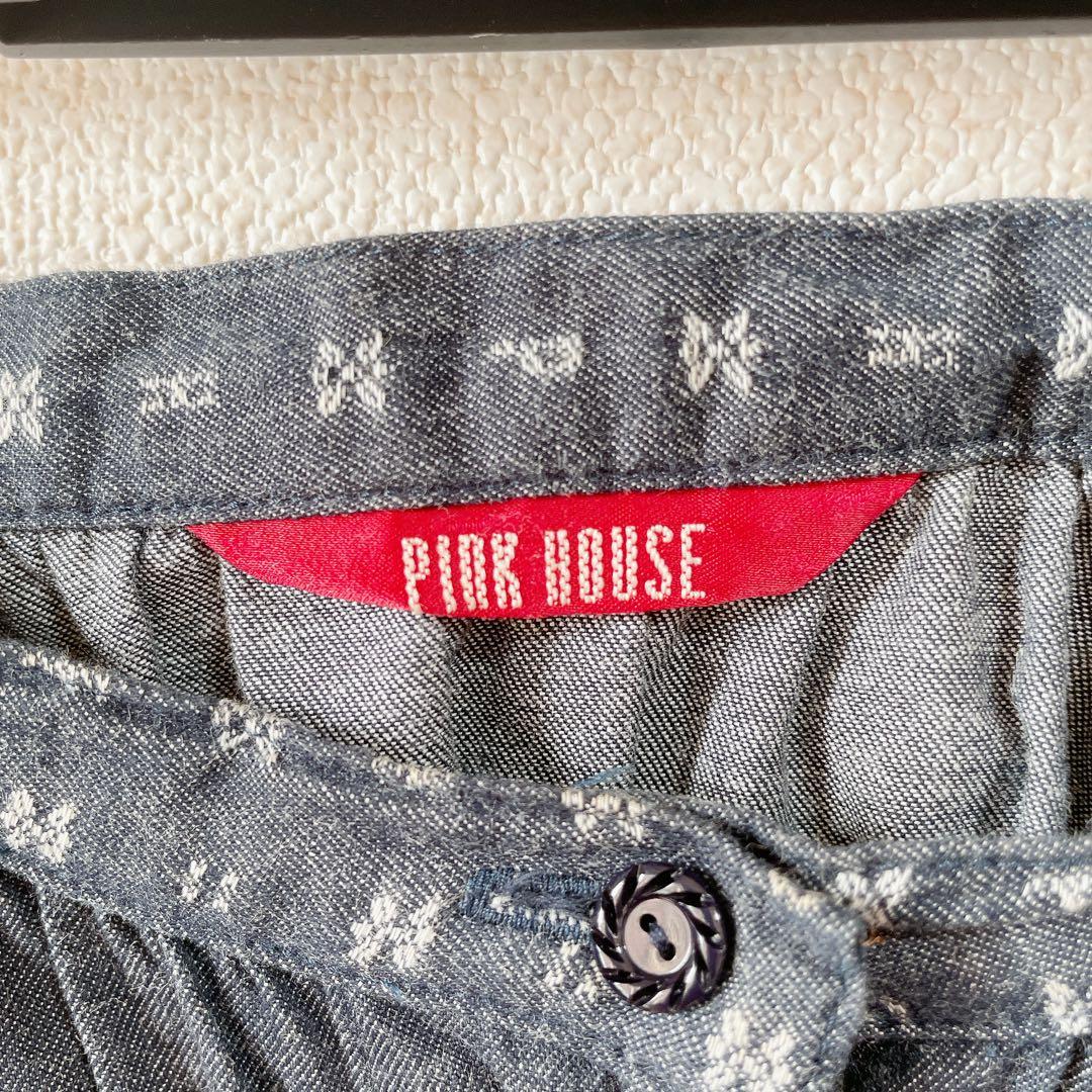 【高級】 PINKHOUSE ギャザーたっぷり　ティアード　パッチワーク　小花柄
