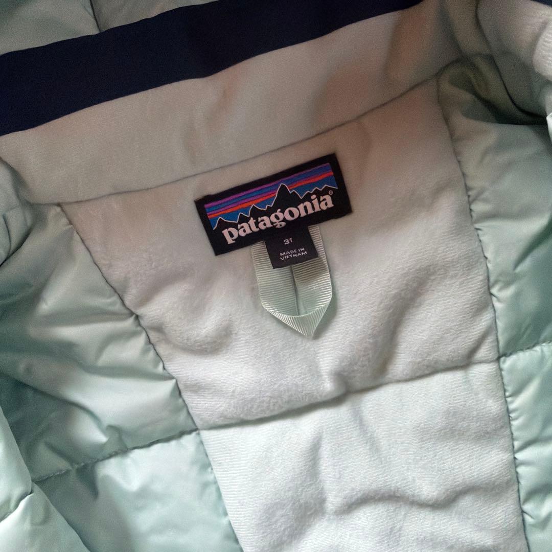 patagonia 子供用スキーウェア 紫色