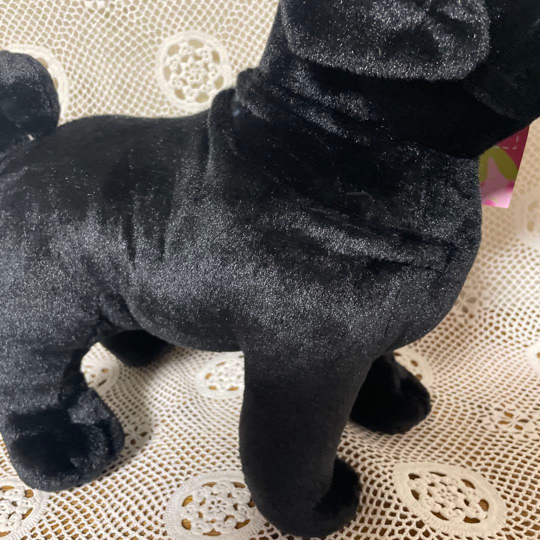 ブラックパグのぬいぐるみ　パグのぬいぐるみ　犬のぬいぐるみ　犬　イヌ　ドッグ