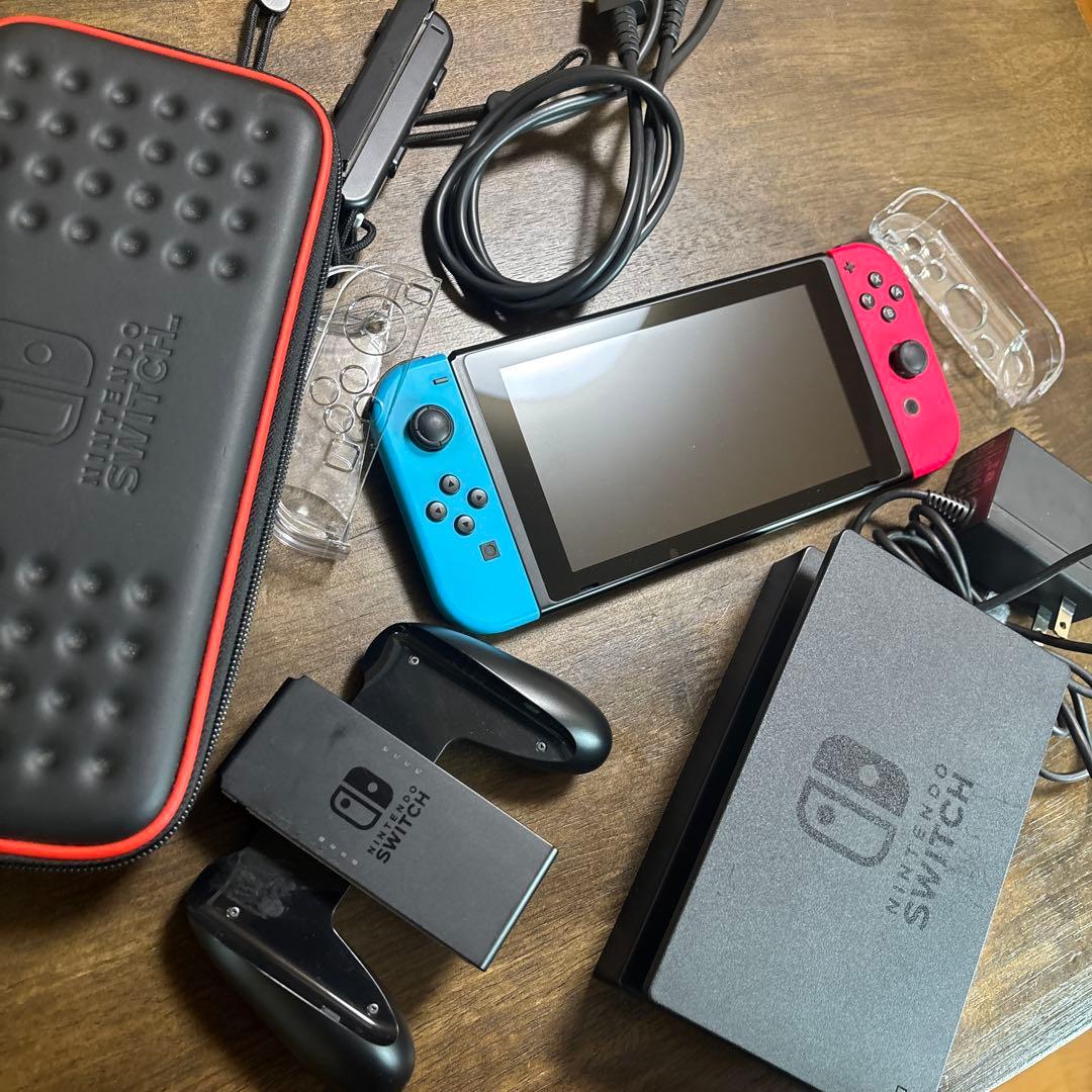 Nintendo Switch 本体 青/赤 充実付属品
