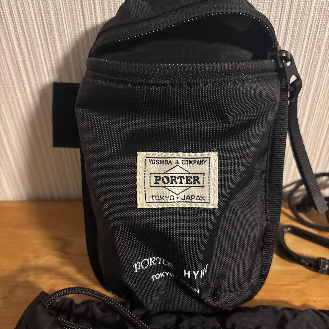 PORTER×HYKE ポーター ハイク アームポーチ ブラック