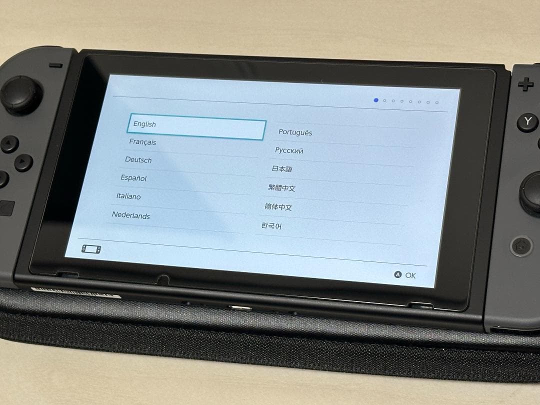 Nintendo Switch 本体 グレー バッテリー強化版 128GB付き