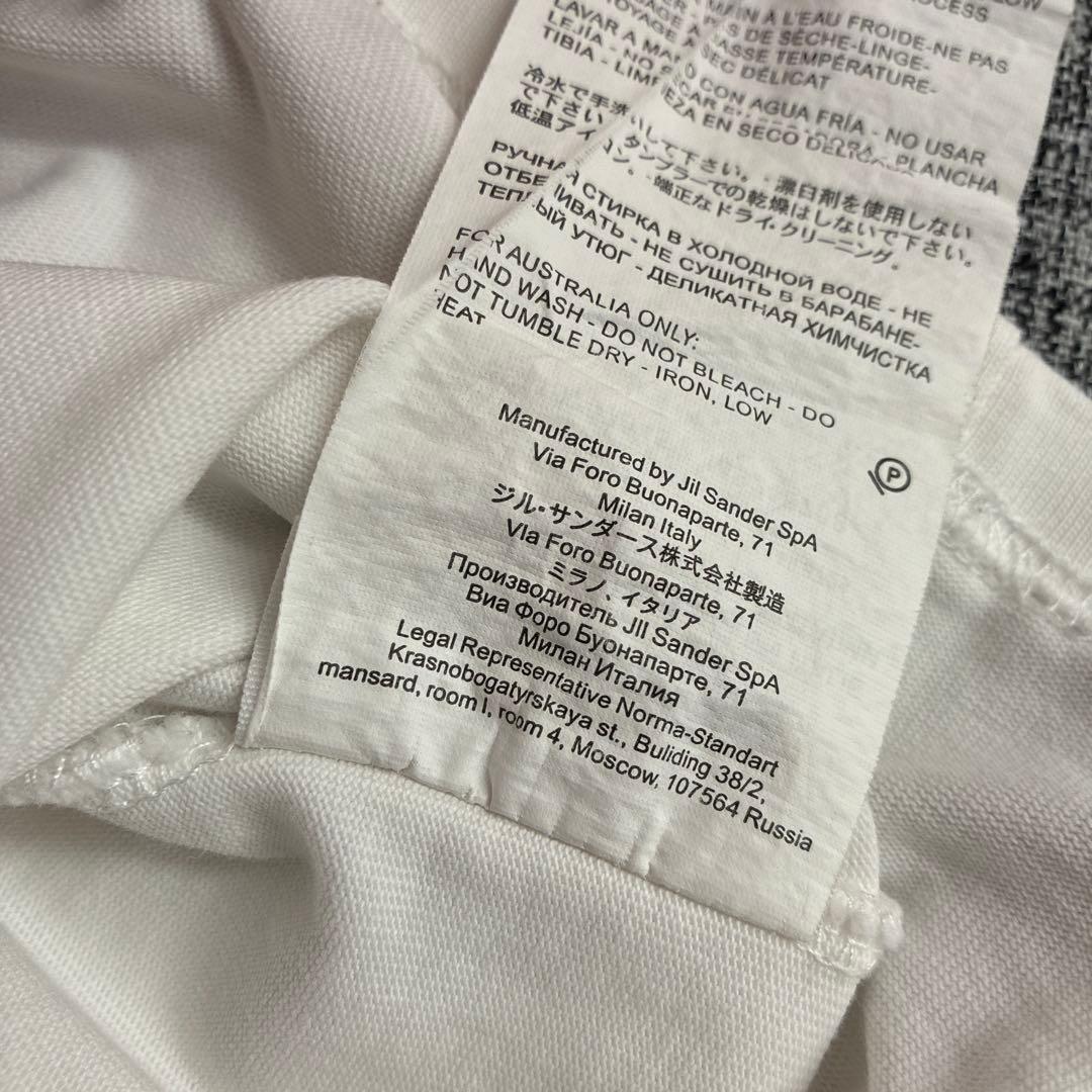 JIL SANDER コットン Tシャツ ホワイト　L