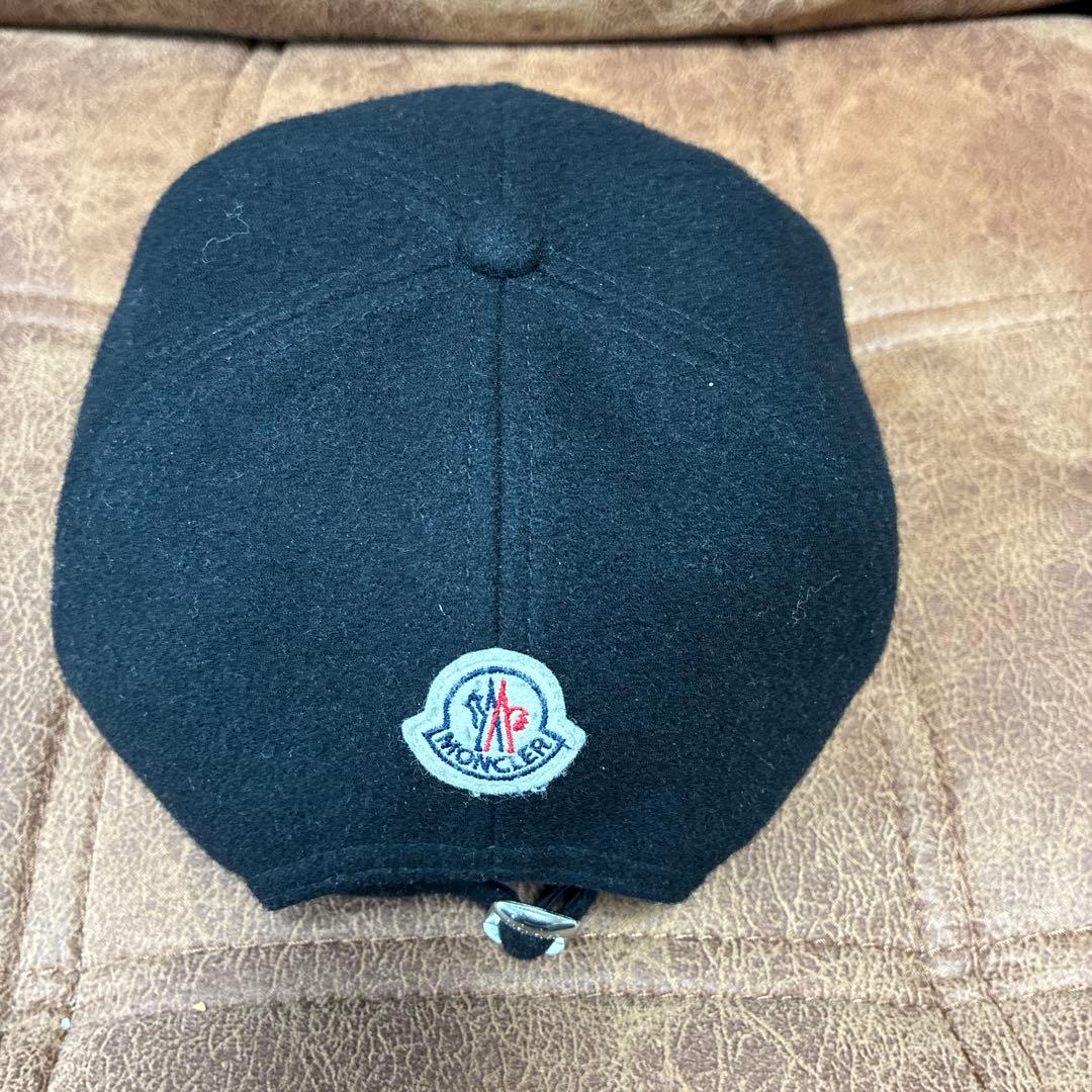 MONCLER ウールキャップ 黒