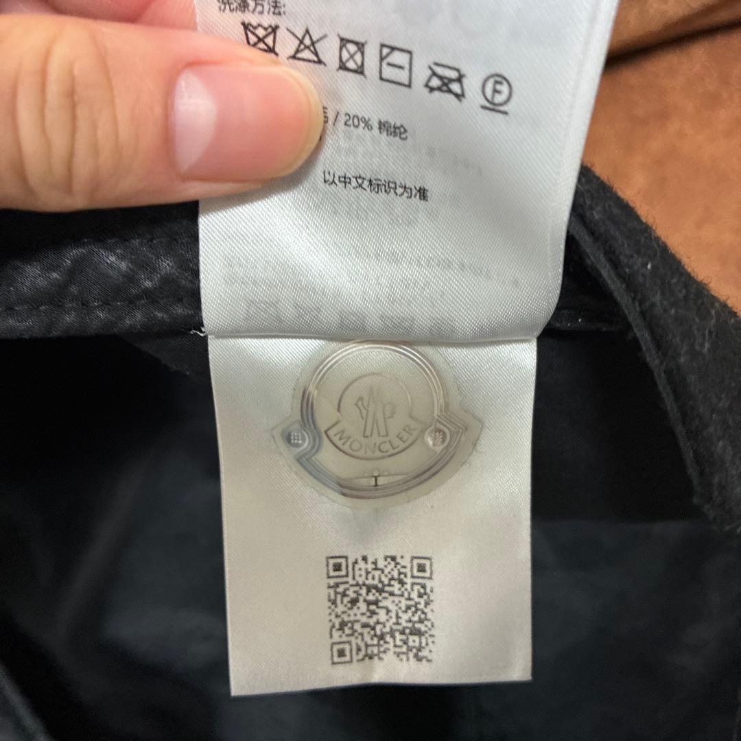 MONCLER ウールキャップ 黒