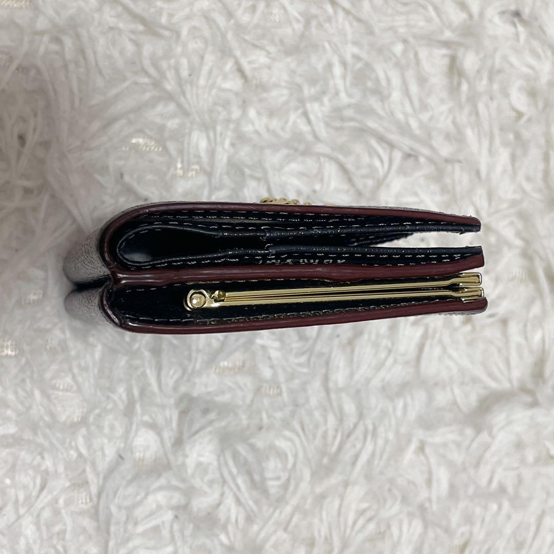 Vivienne Westwood 二つ折り財布 レザー がま口 黒 ブラック