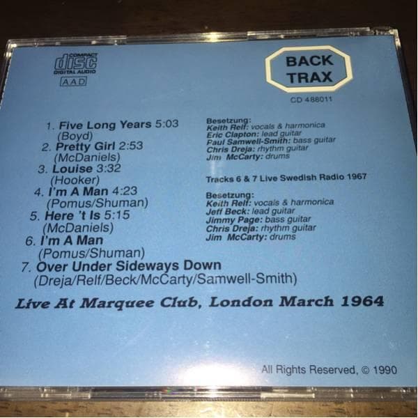 洋楽 LIVE AT MARQUEE CLUB,LONDON MARCH 1964