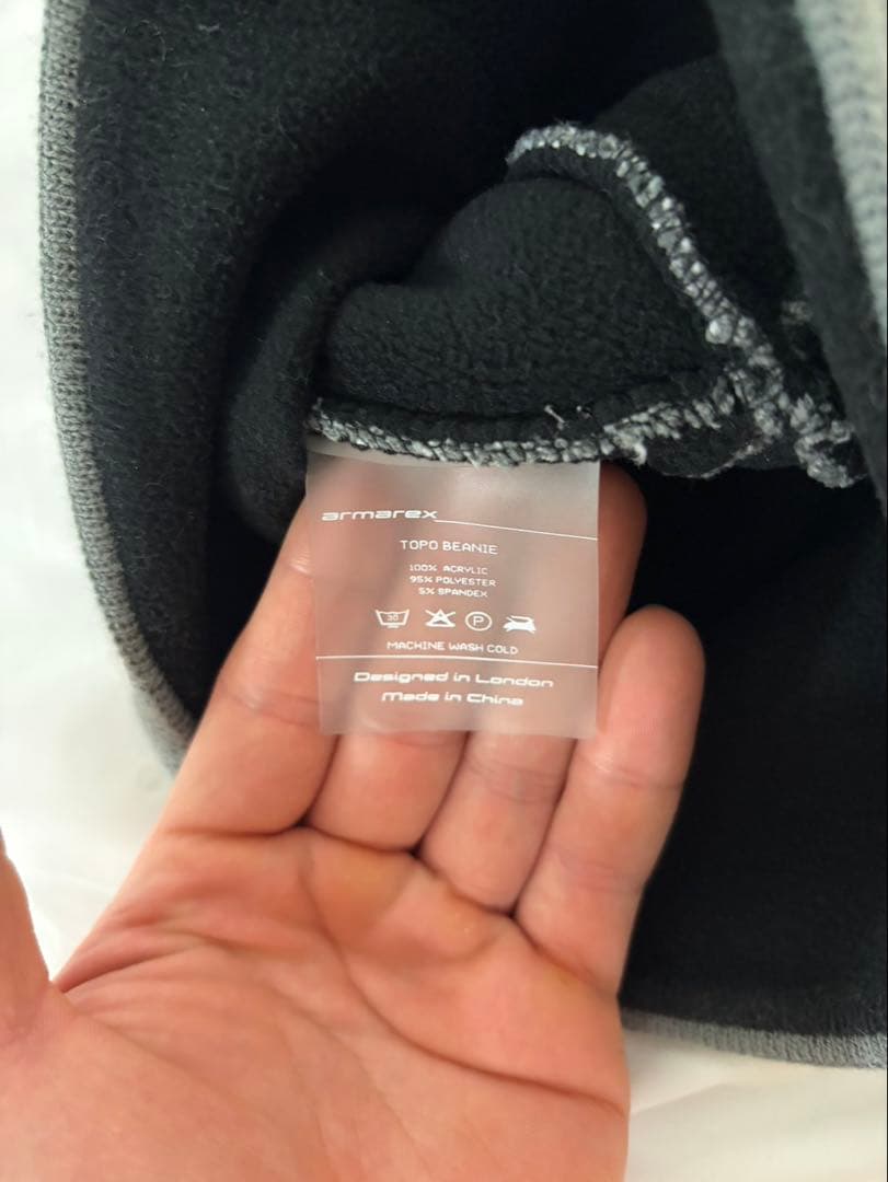 帽子 armarex Topo Beanie color steel grey