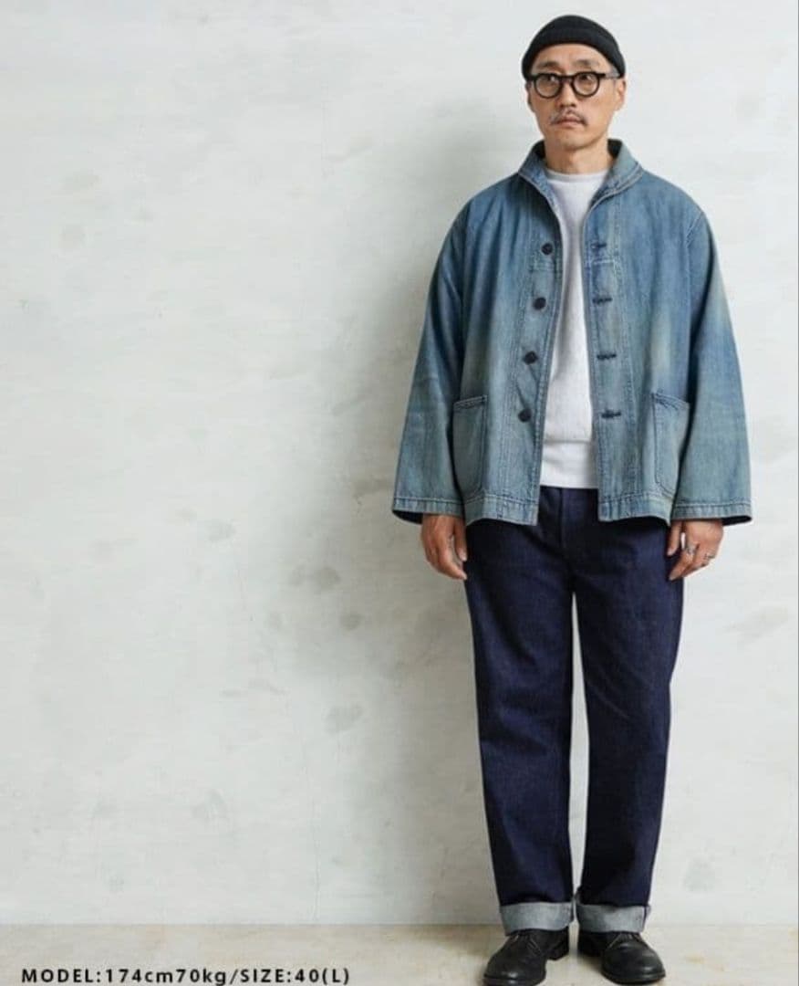nabennuWAIPER M-43 デニム ショールカラージャケット