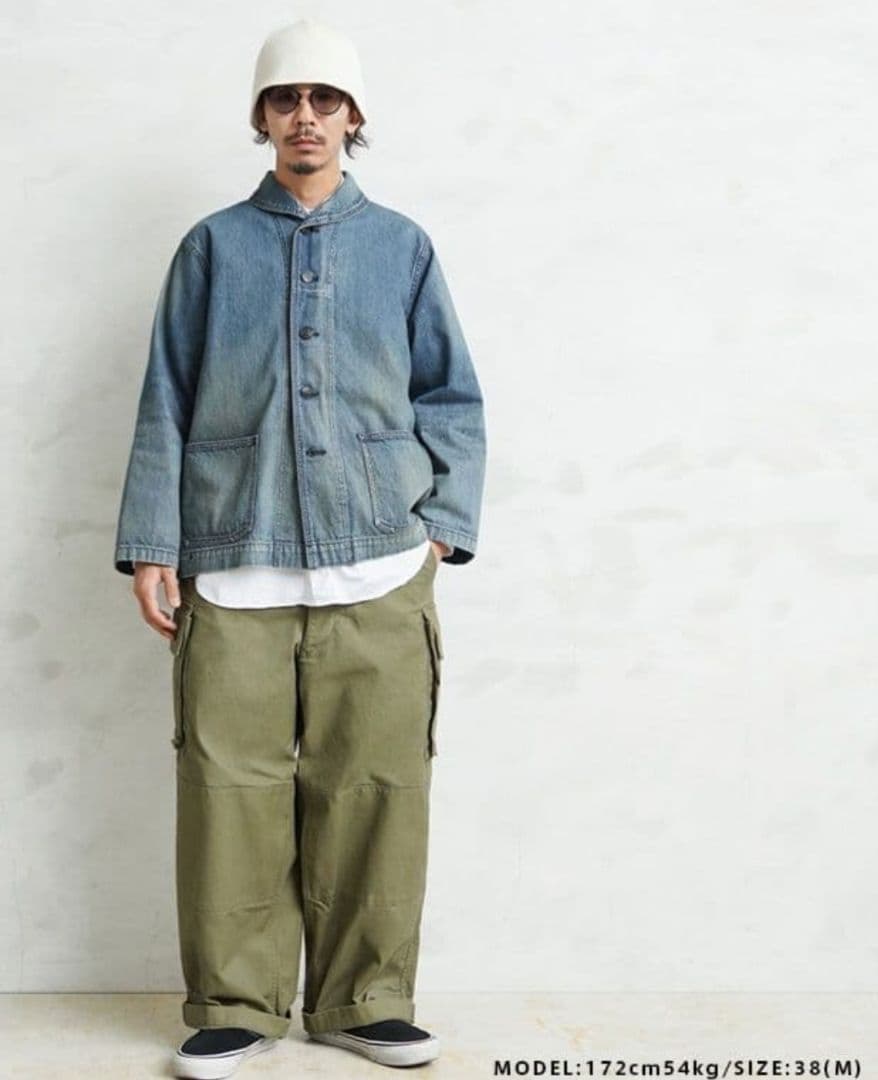 nabennuWAIPER M-43 デニム ショールカラージャケット